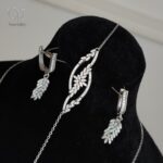 سرویس نقره جواهری زنجیری ظریف - Image 3