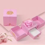 باکس گل رز جاودان با کشوی نگهدارنده زیورآلات کد 9480 - Image 5