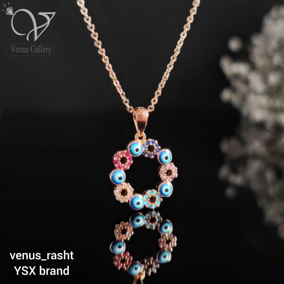 WhatsApp-Image-2023-02-24-at-19.31.23.jpeg گردنبند چشم و نظر استیل برند وای اس ایکس - Image 1