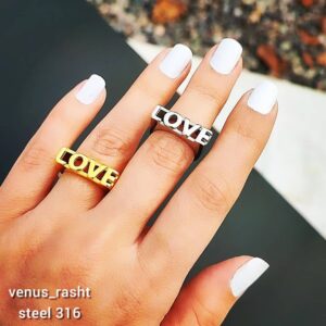 انگشتر مدل love کد 967