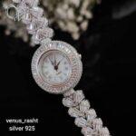 ساعت نقره زنانه طرح جواهر نگین دار کد 598 - Image 6