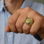 انگشتر مردانه طلاروس طرح رولکس - Image 2