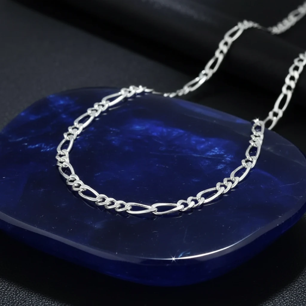 تمیزکاری و نگهداری زنجیر نقره مردانه فیگارو