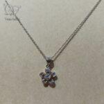 مدال نقره دخترانه طرح گل کد 4184