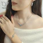 سرویس نقره زنانه زنجیری کد 12837