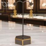 گوشواره نقره آبکاری طلا مدل فیوژن کد 13103 - Image 7