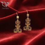 گوشواره نقره آبکاری طلا مدل فیوژن کد 13103 - Image 4