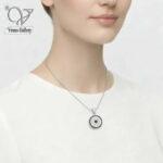 گردنبند نقره زنانه مدل چشم و نظر کد 12988