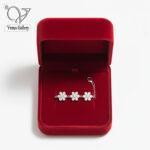 دستبند نقره زنانه مدل سه گل کد 12672 - Image 3