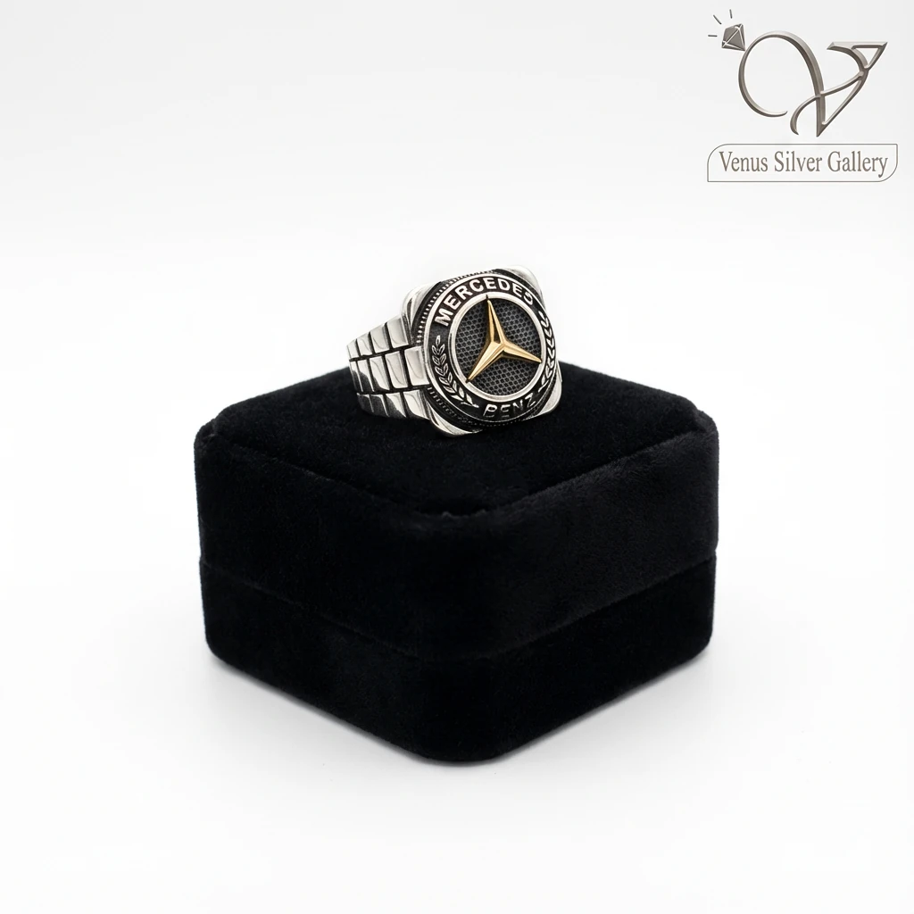 خرید انگشتر نقره مردانه شیک