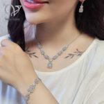 سرویس نقره زنانه مدل امرالدکات کد 12683