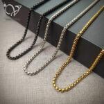 زنجیر ویتالی استیل در سه رنگ طلایی ، نقره ای ، مشکی