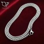 زنجیر ویتالی استیل رنگ نقره ای