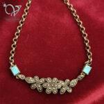 دستبند نقره نگین مارکازیت طرح گل