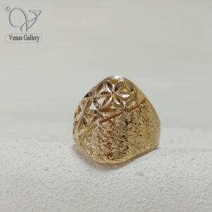 انگشتر زنانه طلاروس تمام تراش طرح طلا