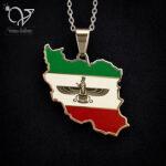 گردنبند ایران فروهر استیل