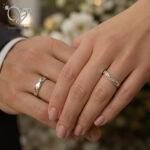 حلقه ست نقره سه بعدی مناسب ازدواج