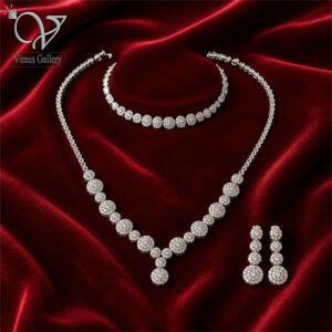 سرویس نقره زنانه مدل فلاور توپی (طرح جواهر)