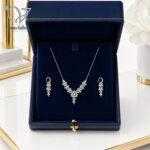 نیم ست نقره جواهری
