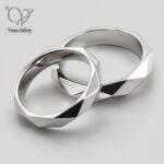   حلقه ست نقره عیار 925 مدل سه‌بعدی طرح تنگستن